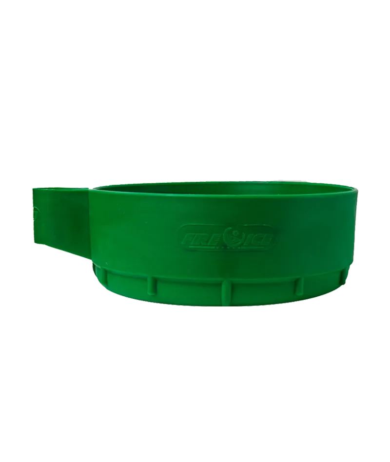 Peana inyectada FI 60 color verde para extintor de polvo 6 kg - Serior