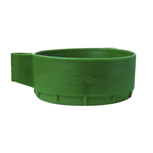 Peana verde · para extintor portátil de polvo · 9 kg · FI 90