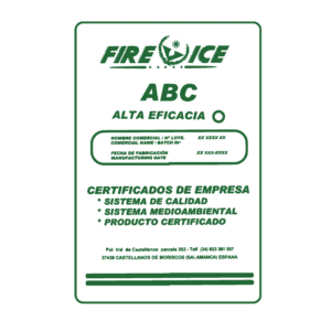 Agente extintor en polvo ABC