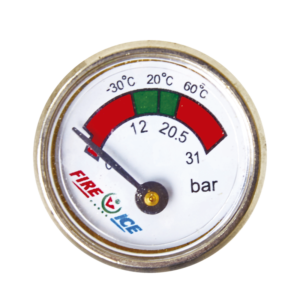 Manómetro para extintor hídrico FI W60 Ø 27 mm