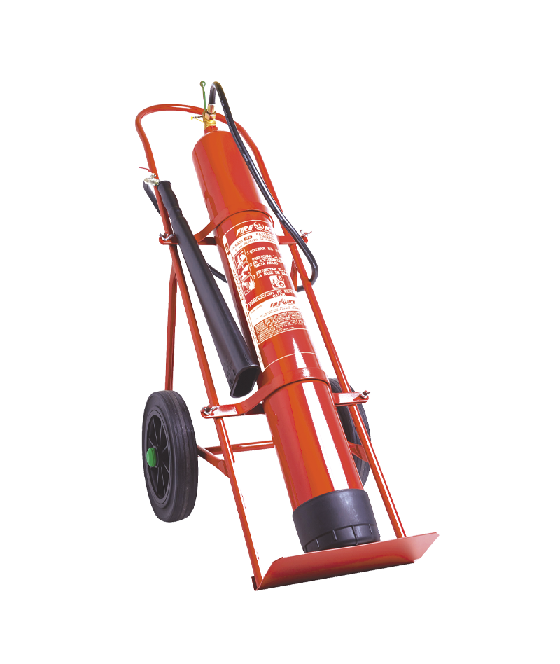 Extintor móvil CO₂ 10 kg carro simple eficacia 113B - Serie FI 10000 Serior
