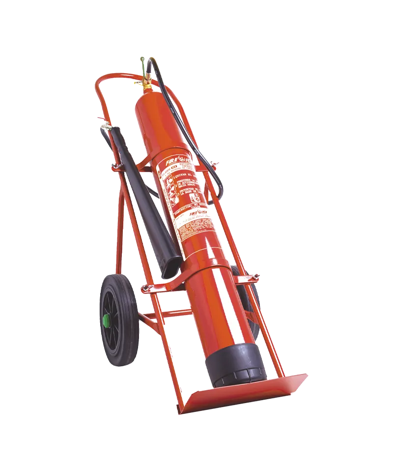 Extintor móvil CO₂ 10 kg carro simple eficacia 113B - Serie FI 10000 Serior