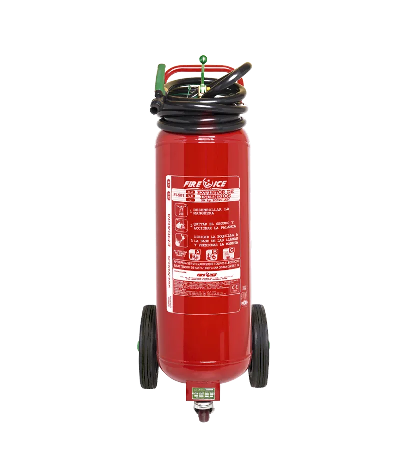 Extintor móvil 50 kg polvo BC sobre ruedas con freno - Ref. FIEPM501BC Serior