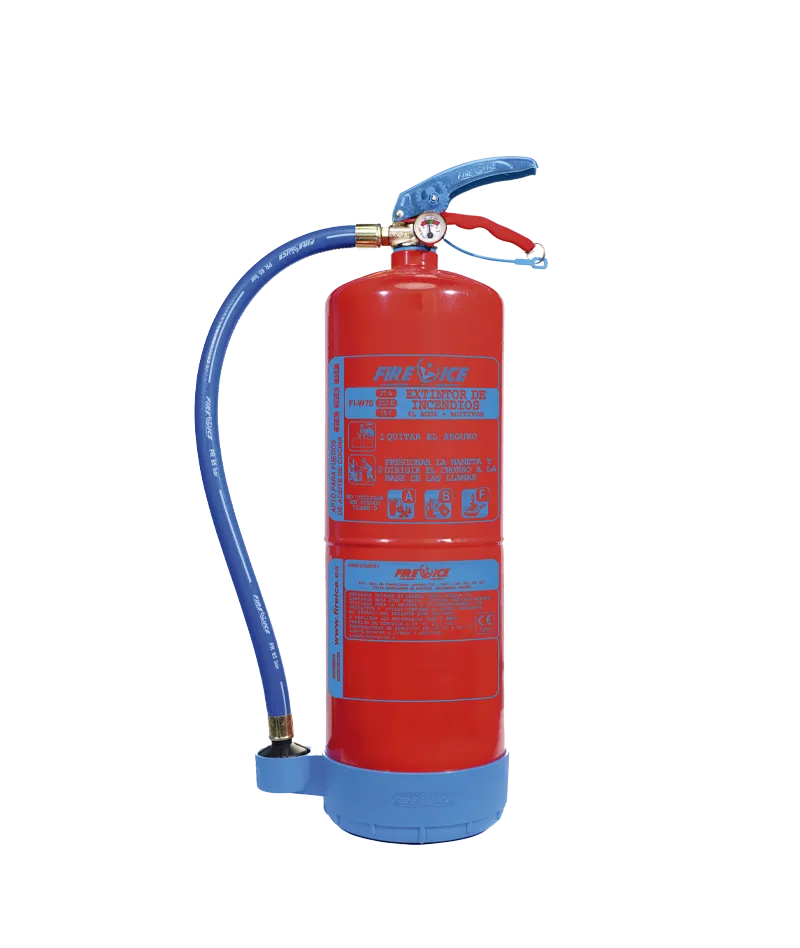 Extintor portátil hídrico 6 L agua AFFF eficacia 27A 233B 75F serie FIEW75