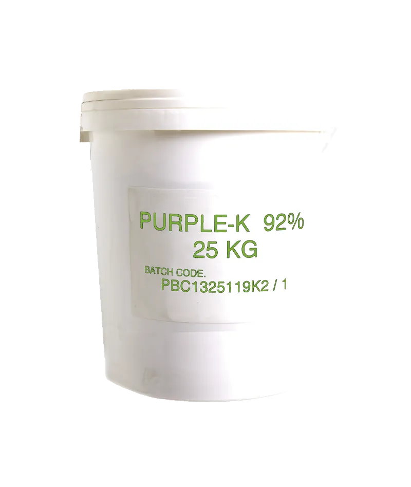Agente extintor Purple K polvo químico bicarbonato potásico BC 25 kg Serior