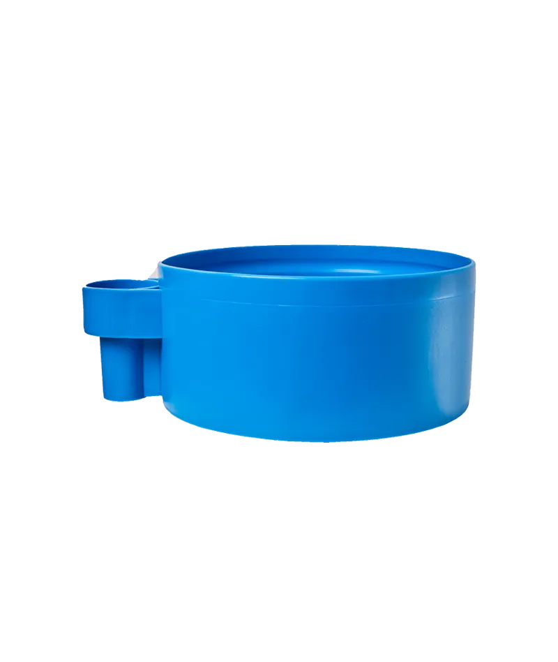 Peana de polipropileno azul para extintor hídrico FI W90 de 9 litros - Serior