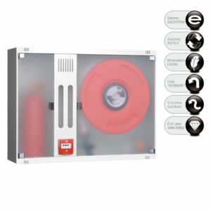 BIE 25mm EACI IRON 3 Armario Horizontal Metacrilato | Extintor y Módulo Técnico