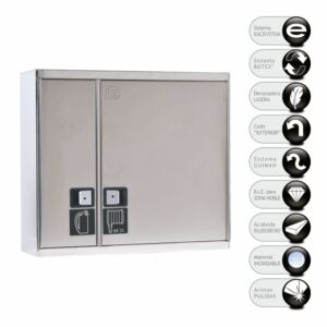 BIE 25mm EACI MASTER 2CI Acero Inoxidable con Hueco Extintor | Zona Noble