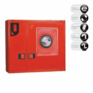 BIE 25mm EACI MASTER 2R con Hueco Extintor | Armario Horizontal Visor