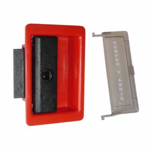 Cerradura Vertical Resbalón ABS con Llave y Precinto BIE