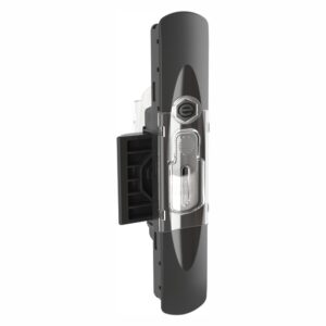 Cerradura Vertical Resbalón ABS Reversible Plata con Precinto