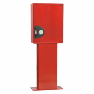 Peana Soporte BIE Acero Pintado RAL 3000 | Fijación Vertical