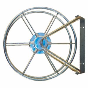 Devanadera Tubular Acero Inox Ø380 con Soporte Mural