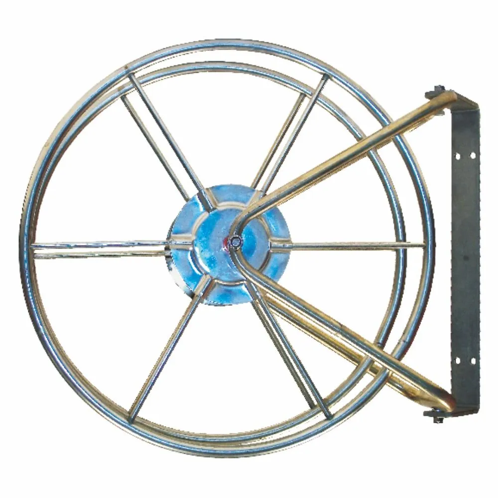 Devanadera Tubular Acero Inox Ø380 con Soporte Mural