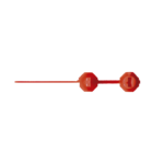 FIRPRTC - Precinto Rojo Tipo Candado para Extintores - Inviolable