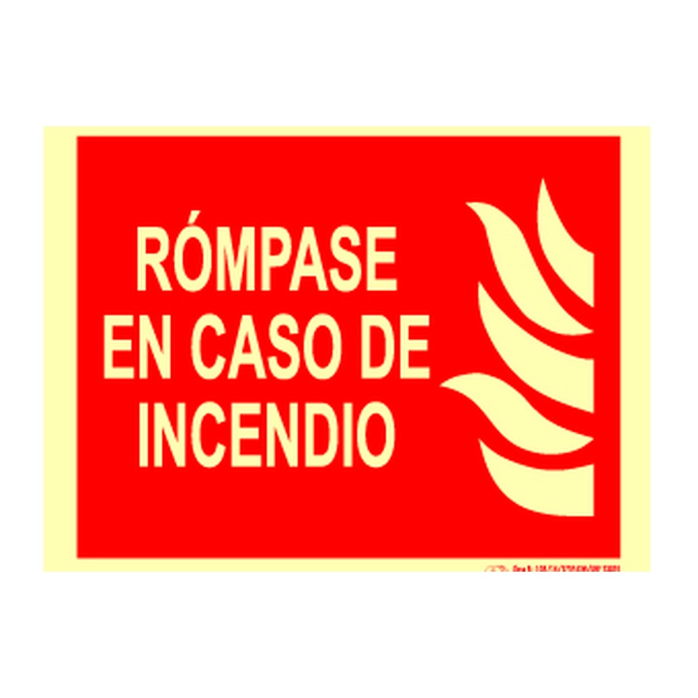 Cartel luminiscente F815-CB INALMAR