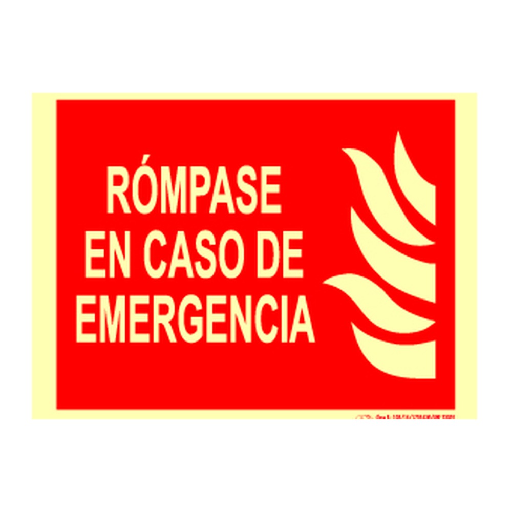 Cartel luminiscente F820-CB INALMAR