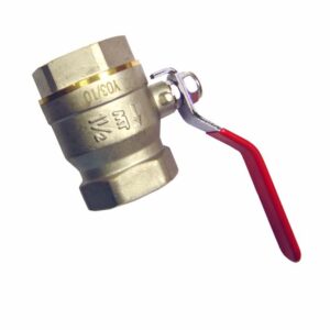 Válvula de Bola Latón Cromado con Maneta Manual