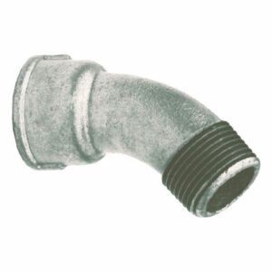 Curva 45° Macho-Hembra Hierro Maleable Galvanizado | PCI