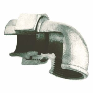 Codo Unión Roscado Galvanizado 3 Piezas | Accesorios PCI