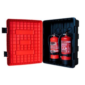 Armario portaextintor doble Europa para 2 extintores 9-12 Kg