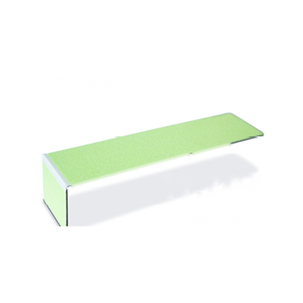 Marcador peldaño aluminio HI 300 fotoluminiscente liso 17.7490 - vista perfil 3D
