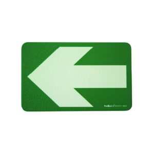 Flecha indicadora suelo aluminio HI 300 fotoluminiscente 175x110mm 17.7473