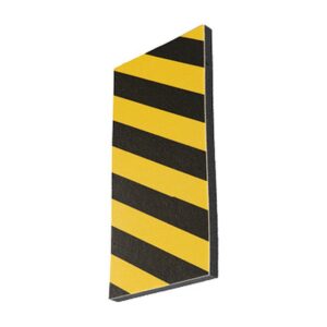 Protector frontal espuma — 500 × 250 × 25 mm — amarillo/negro
