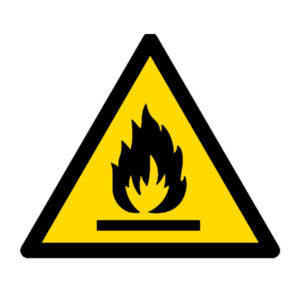 Señal / Cartel de Riesgo de incendio