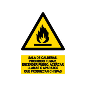 Señal / Cartel de Sala de Calderas