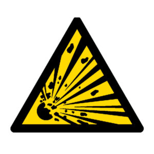 Señal / Cartel de Riesgo de explosión