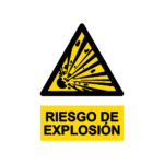 Señal / Cartel de Riesgo de explosión