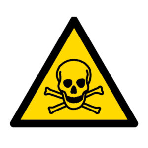 Señal / Cartel de Riesgo de intoxicación