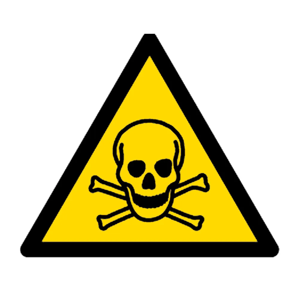 Señal / Cartel de Riesgo de intoxicación