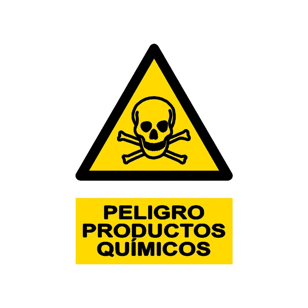 Señal / Cartel de Peligro. Productos químicos
