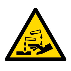 Señal / Cartel de Riesgo de corrosión