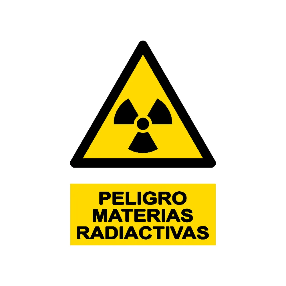 Señal / Cartel de Peligro. Materias radiactivas