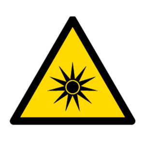 Señal / Cartel de Radiaciones ópticas