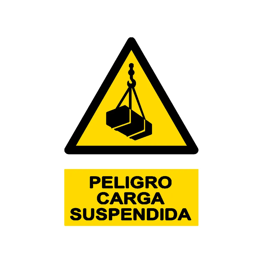 Señal / Cartel de Carga suspendida