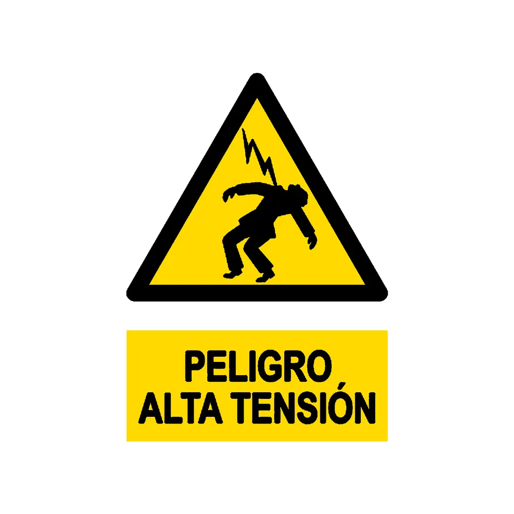 Señal / Cartel de Alta tensión