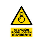 Señal / Cartel de Rodillos en movimiento