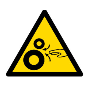 Señal / Cartel de Máquina en movimiento