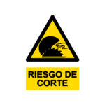 Señal / Cartel de Riesgo de corte