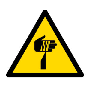 Señal / Cartel de Peligro elementos cortantes