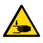 Señal / Cartel de Aplastamiento de manos