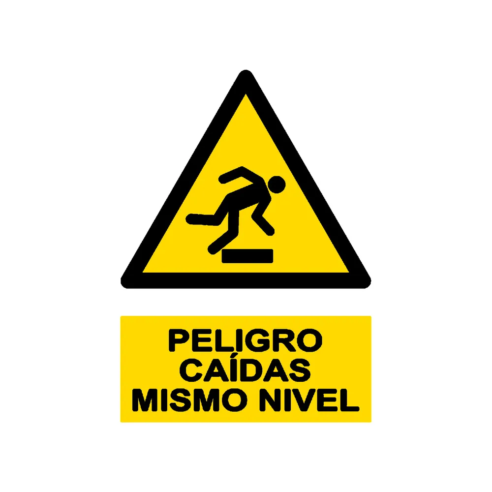 Señal / Cartel de Riesgo de tropezar
