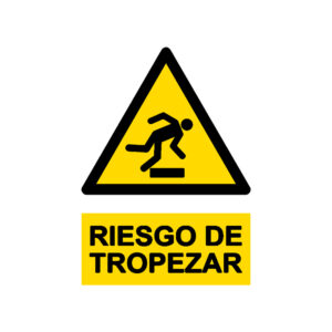Señal / Cartel de Riesgo de tropezar