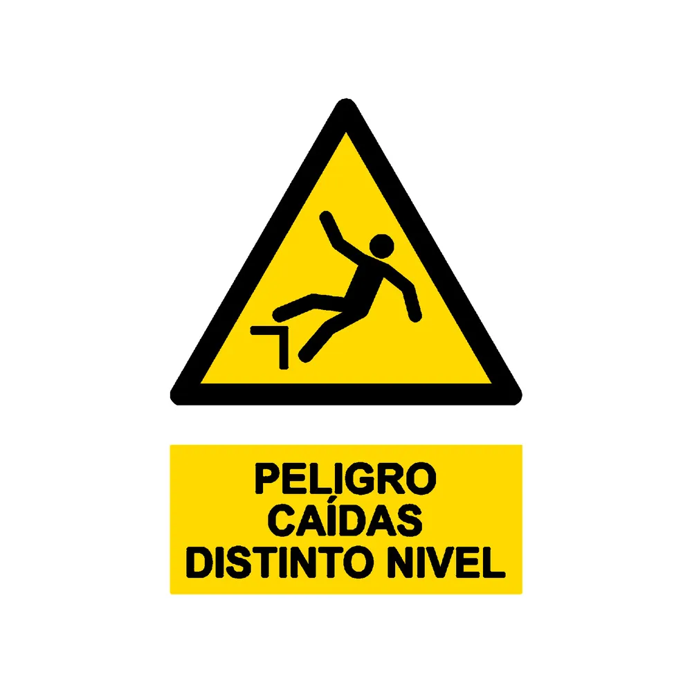 Señal / Cartel de Riesgo de caída