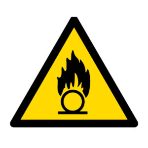 Señal / Cartel de Material comburente