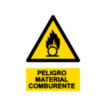 Señal / Cartel de Material comburente